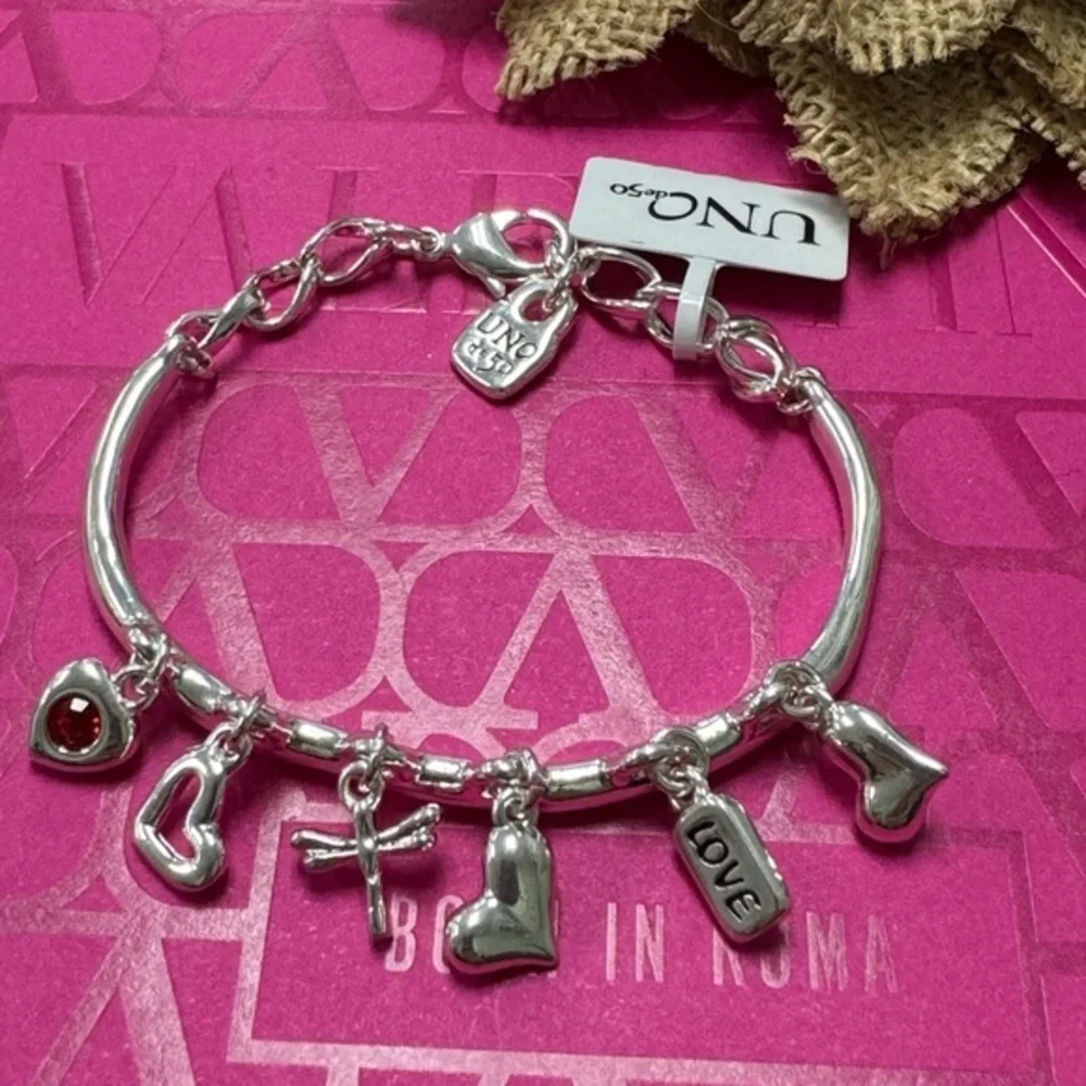 UNOde50 Silver Charm Bracelet